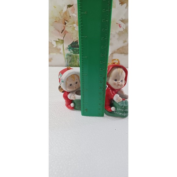 2 Ruth Morehead Mistletots 1986  Ornament/figurine 3-1/2” grandma grandpa - Picture 6 of 9